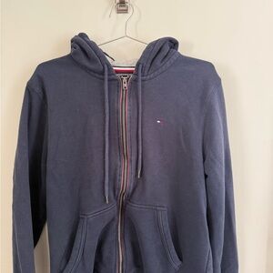 Tommy Hilfiger Dark Blue Zip-Up Hoodie